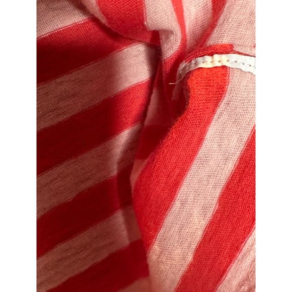We the Free Prepster  striped short sleeved teeshirt  in coral combo - Picture 4 of 9